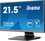 iiyama ProLite T2252MSC-B2 computer monitor 54,6 cm (21.5") 1920 x 1080 Pixels Full HD LCD Touchscreen Zwart
