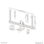 Neomounts AV50-500BL PTZ/UC camerahouder kit 43-110" - VESA - max 5 kg - universeel