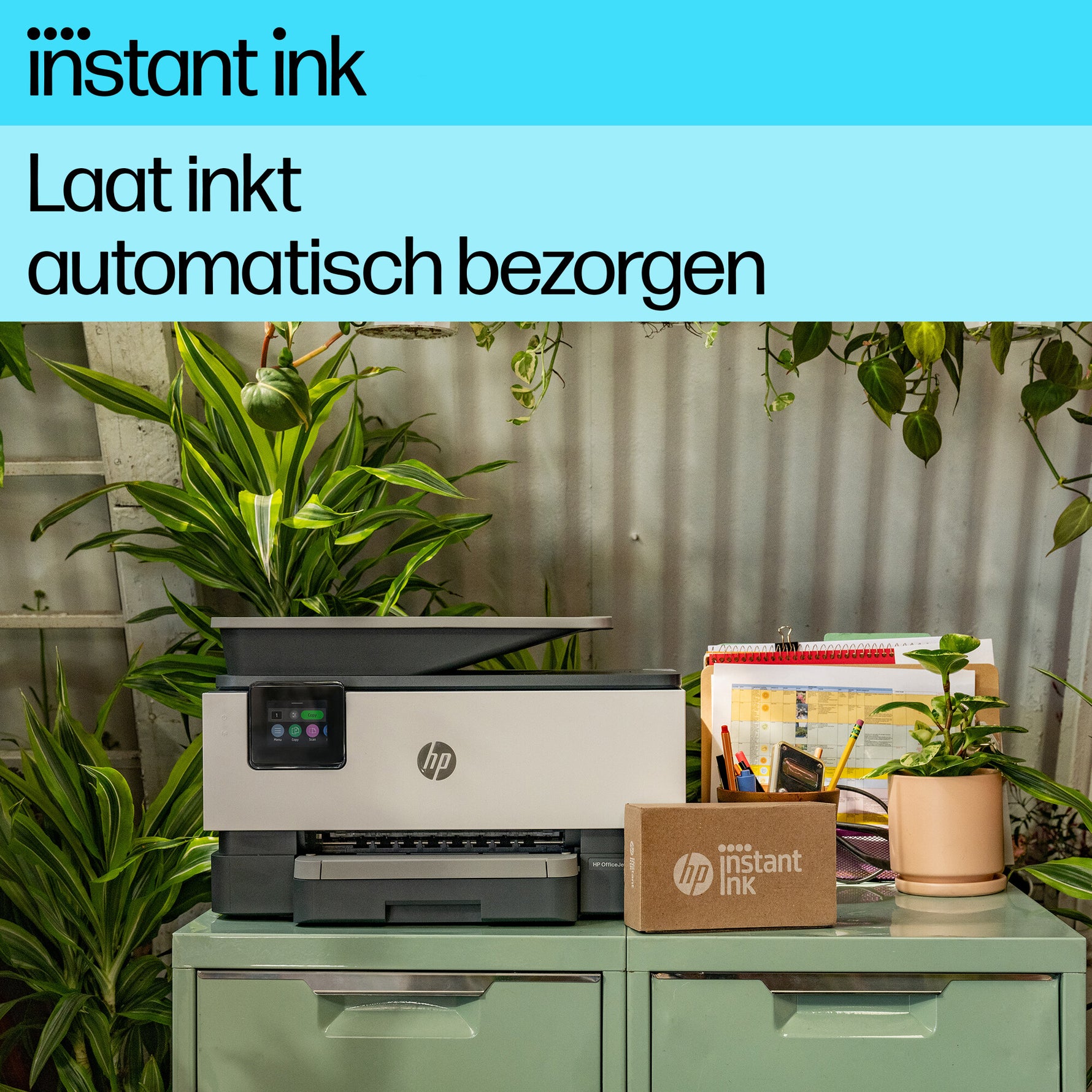HP OfficeJet Pro 9120e Draadloos All-in-One Kleur Printer, Instant Ink; Dubbelzijdig printen