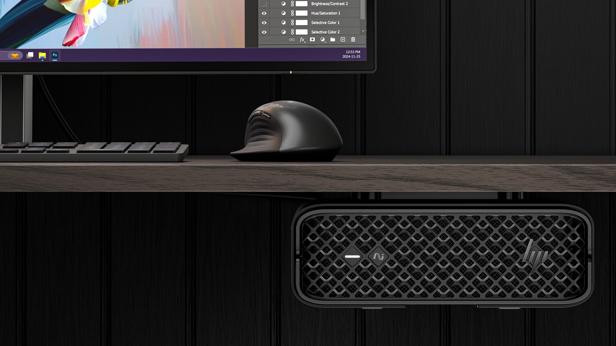 HP Z2MiniG1i U9285K 64GB/1TB PC NL Intel Core Ultra 9 285K DDR5-SDRAM SSD Windows 11 Pro Mini PC Workstation AI Workstation, AI PC Zwart