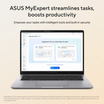 ASUS ExpertBook PM3406CHA-LY0044X Copilot+ PC AMD Ryzen™ 7 260 Laptop 35,6 cm (14") WUXGA 16 GB DDR5-SDRAM 512 GB SSD Wi-Fi 7 (802.11be) Windows 11 Pro Grijs QWERTY US International