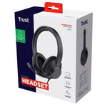 Trust Ayda Max Headset Bedraad Hoofdband Kantoor/callcenter Zwart