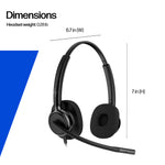 Poly HP Poly Mission 425 Stereo USB Wired Headset Classic WW