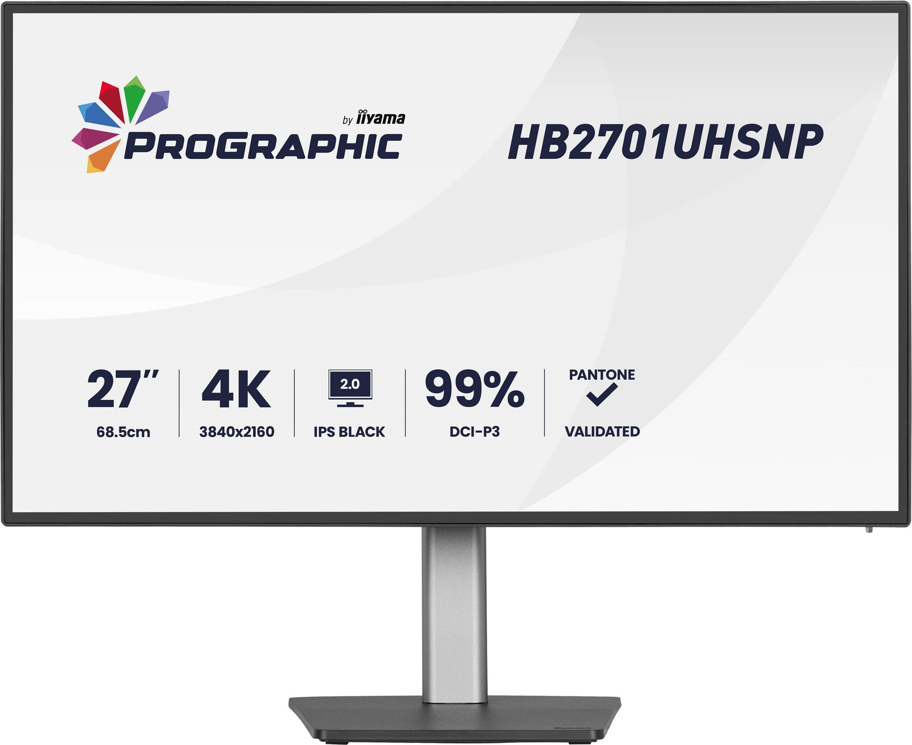 iiyama PROGRAPHIC HB2701UHSNP-B1 computer monitor 68,6 cm (27") 3840 x 2160 Pixels 4K Ultra HD LCD Zwart