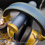Lexip Hogwarts Legacy "Ancient Magic" Headset Bedraad en draadloos Hoofdband Gamen Bluetooth Blauw, Goud