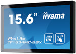 iiyama ProLite TF1634MC-B8X computer monitor 39,6 cm (15.6") 1920 x 1080 Pixels Full HD LED Touchscreen Multi-gebruiker Zwart