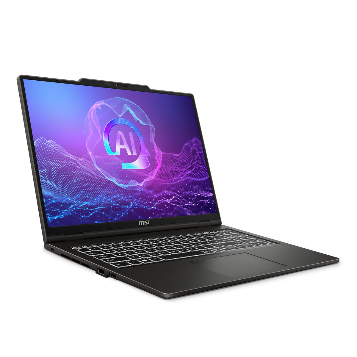 MSI Venture 16 AI A2HMG-074NL Intel Core Ultra 7 255H Laptop 40,6 cm (16") 2K 16 GB DDR5-SDRAM 512 GB SSD Wi-Fi 6E (802.11ax) Windows 11 Pro Grijs