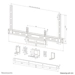 Neomounts AV2-500BL Videobar kit 43-110" - VESA - max 10 kg - universeel
