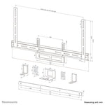 Neomounts AV2-500WH Videobar kit 43-110" - VESA - max 10 kg - universeel