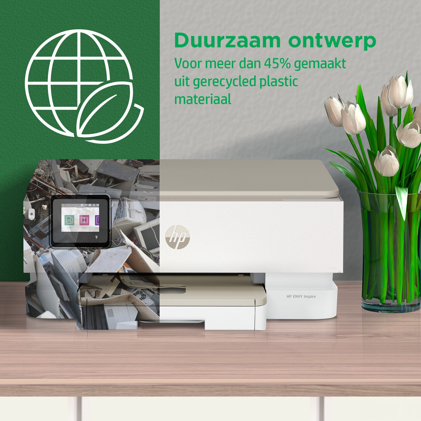 HP ENVY Inspire 7220e Draadloos All-in-One Kleur Printer, Instant Ink; Kopieerapparaat, scanner