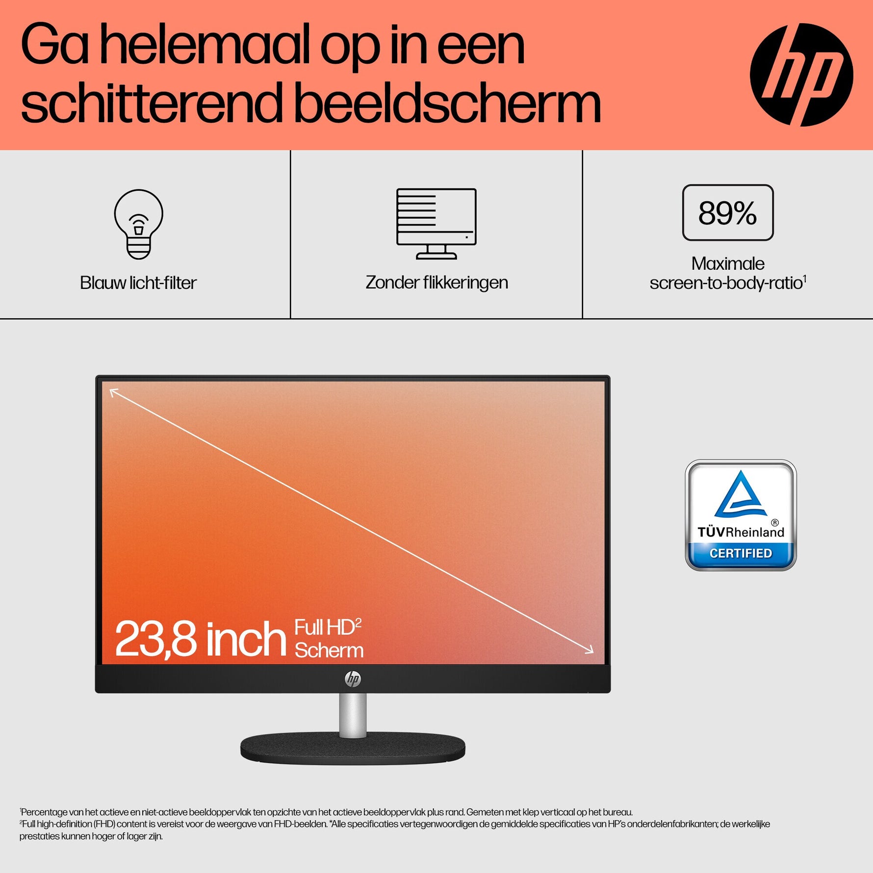 HP 24-cr0050nd AMD Ryzen™ 5 7520U 60,5 cm (23.8") 1920 x 1080 Pixels Alles-in-één-pc 8 GB LPDDR5-SDRAM 512 GB SSD Windows 11 Home Wi-Fi 6 (802.11ax) Zwart