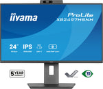 iiyama ProLite XB2497HSNH-B1 24IN IPS LCD 4MS 1920X1080 350CD/M2 HDMI/DP/USB 2 computer monitor 60,5 cm (23.8") 1920 x 1080 Pixels Full HD Zwart