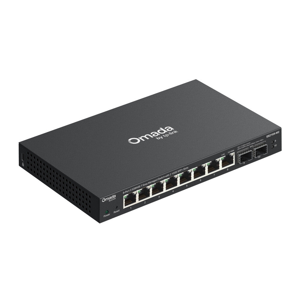 TP-Link ES210X-M2 netwerk-switch Managed 2.5G Ethernet (100/1000/2500) Bureaublad-/wandmontage Zwart
