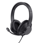Trust Ayda Max USB Headset - USB headset voor kantoor en calls – Opklapbare microfoon – 40 mm drivers – Zwart