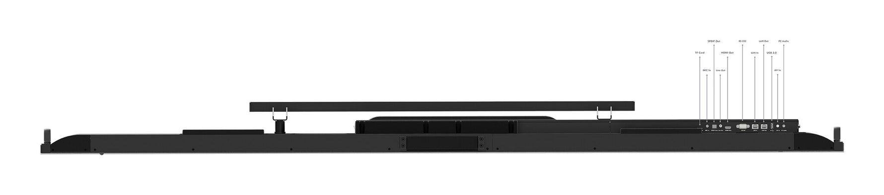 Lenovo ThinkVision T86 computer monitor 2,18 m (86") 3840 x 2160 Pixels 4K Ultra HD LED Touchscreen Zwart