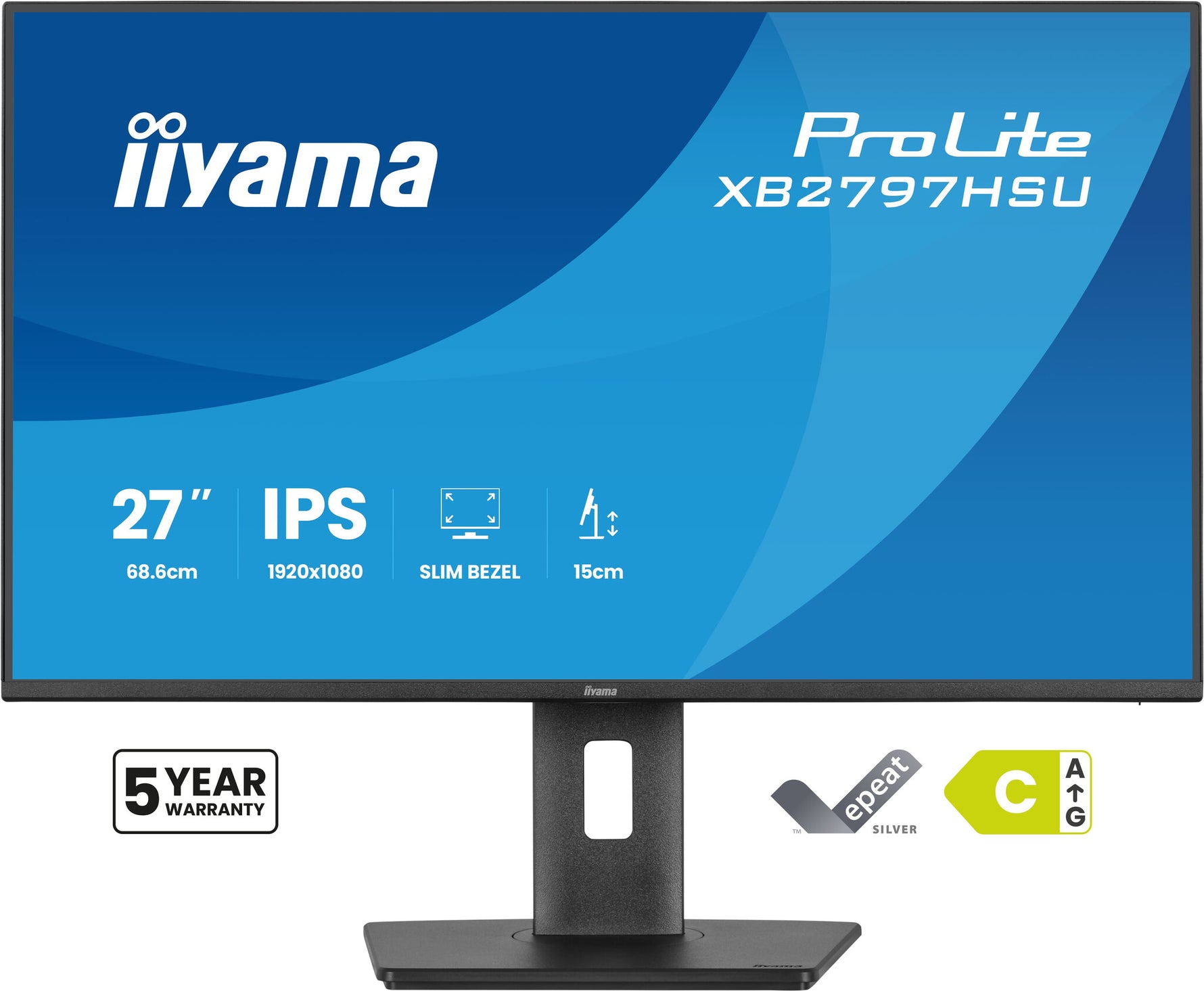 iiyama ProLite XB2797HSU-B1 computer monitor 68,6 cm (27") 1920 x 1080 Pixels Full HD LED Zwart