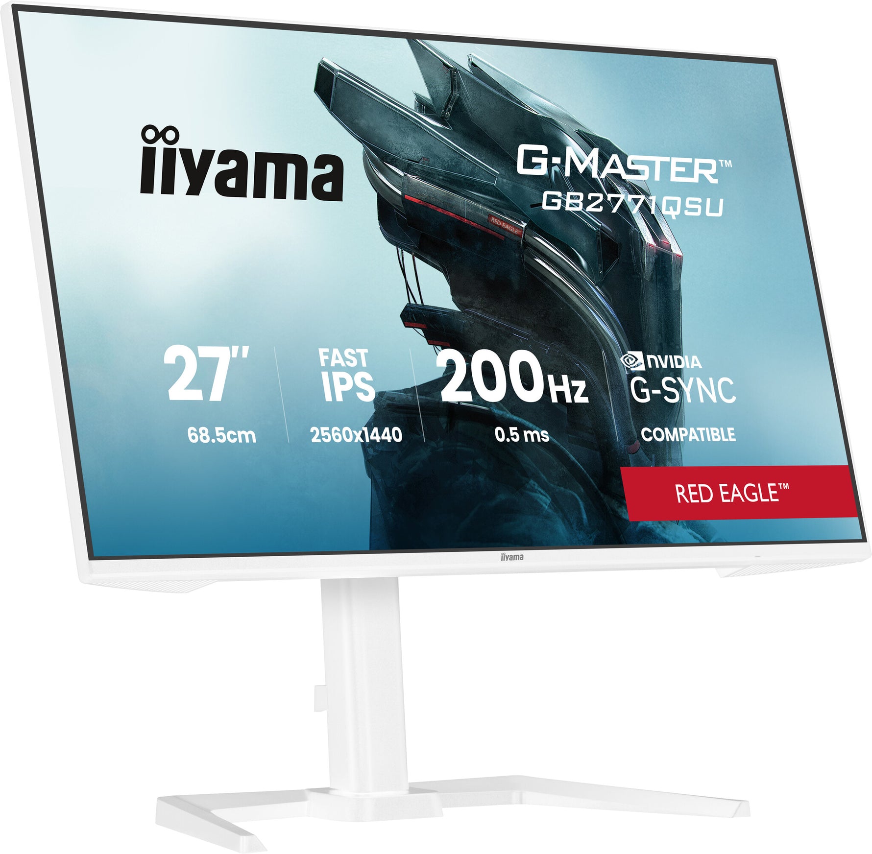 iiyama G-MASTER GB2771QSU-W1 computer monitor 68,6 cm (27") 2560 x 1440 Pixels Wide Quad HD Wit