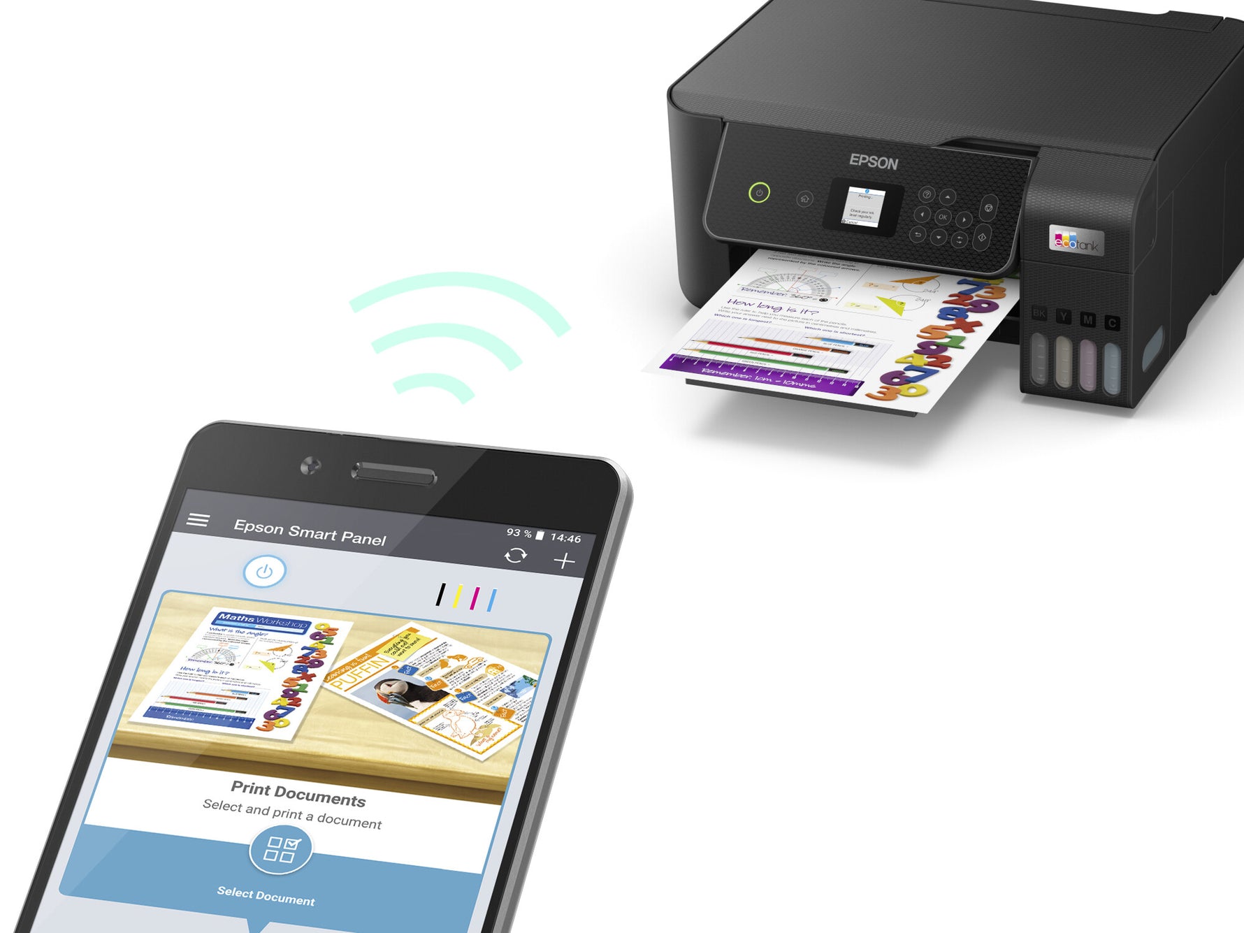 Epson EcoTank ET-2875 A4 multifunctionele Wi-Fi-printer met inkttank, inclusief tot 3 jaar inkt