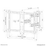 Neomounts WL40S-850BL16 TV-beugel wand 40-70" - full motion - snelle installatie