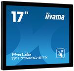 iiyama TF1734MC-B7X computer monitor 43,2 cm (17") 1280 x 1024 Pixels SXGA LED Touchscreen Zwart