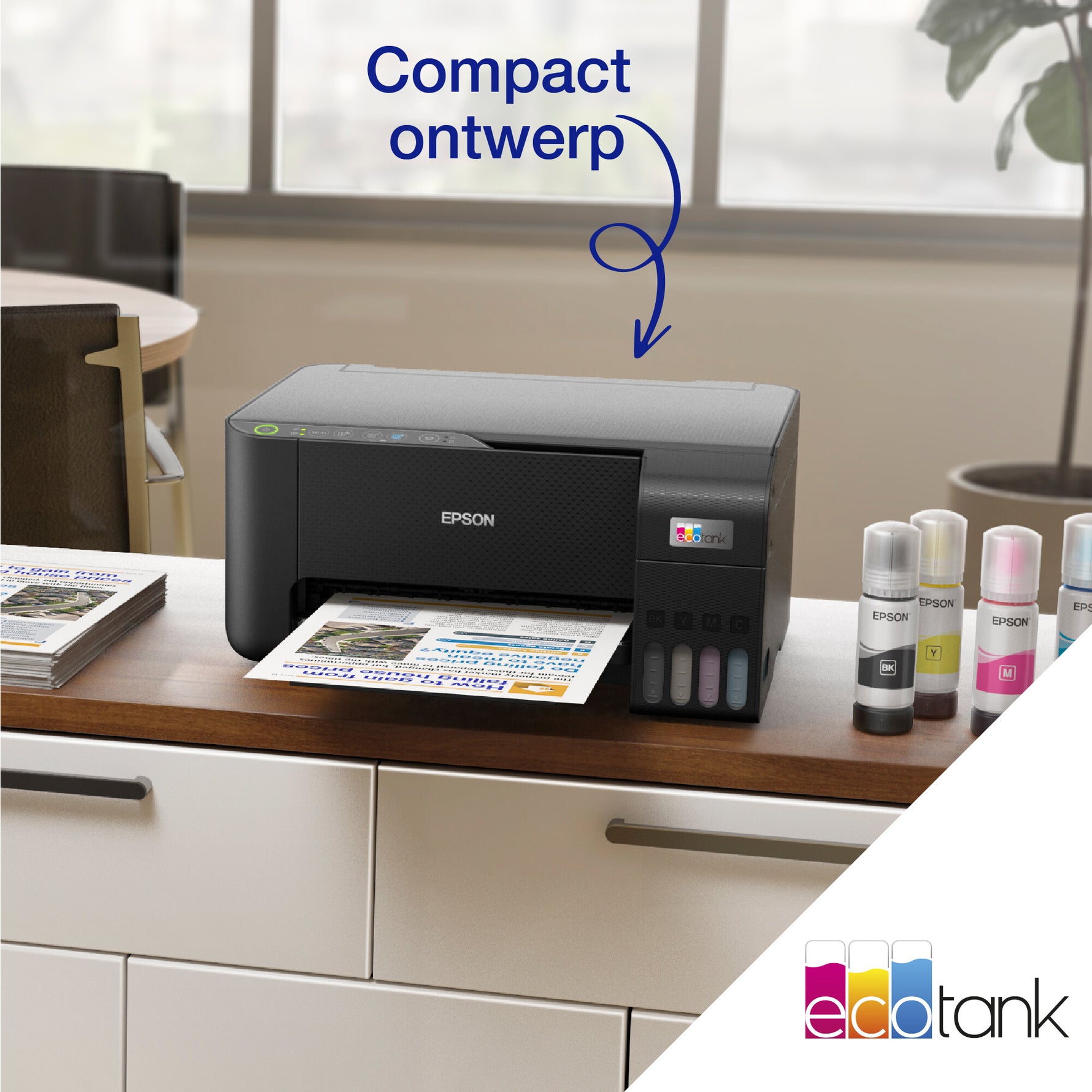 Epson EcoTank ET-2860 A4 multifunctionele Wi-Fi-printer met inkttank, inclusief tot 3 jaar inkt