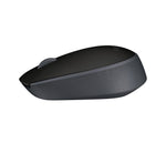 Logitech 910-004424 M171 Wireless Mouse, Ambidextrous, Optical, RF Wireless, 1000 DPI, Black