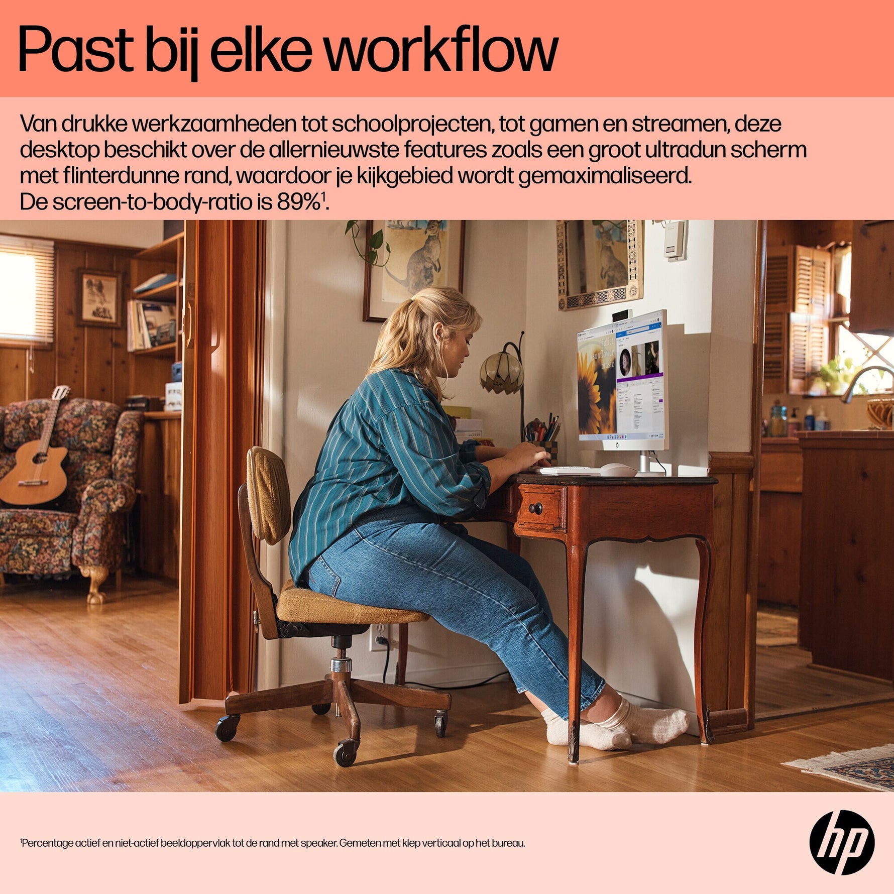 HP 24-cr0050nd AMD Ryzen™ 5 7520U 60,5 cm (23.8") 1920 x 1080 Pixels Alles-in-één-pc 8 GB LPDDR5-SDRAM 512 GB SSD Windows 11 Home Wi-Fi 6 (802.11ax) Zwart