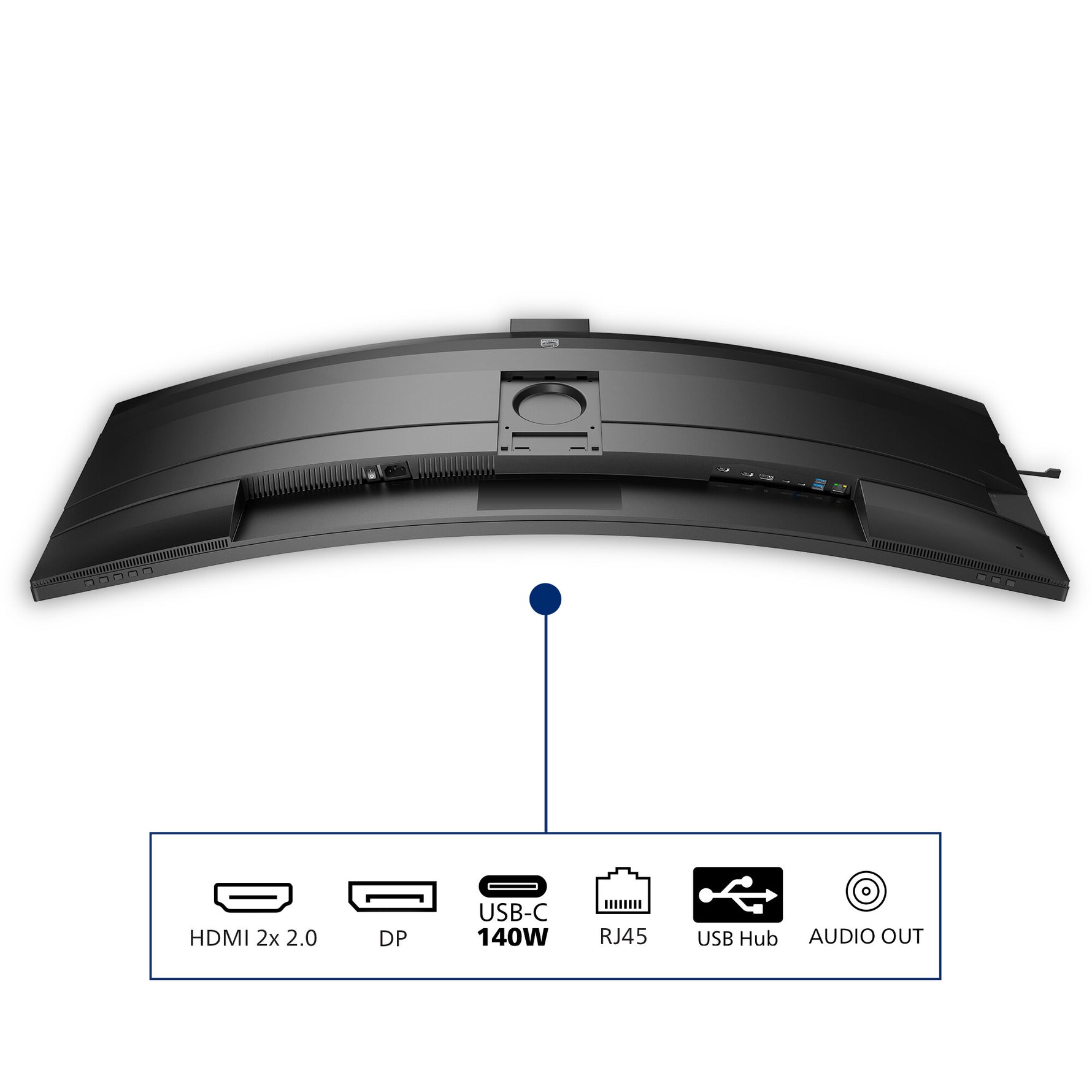 Philips 49B2U6900CH/00 computer monitor 124 cm (48.8") 5120 x 1440 Pixels Dual QHD LCD Zwart