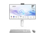 MSI Modern AM273QP AI 1UM-060EU Intel Core Ultra 7 155H 68,6 cm (27") 2560 x 1440 Pixels Alles-in-één-pc 32 GB DDR5-SDRAM 1 TB SSD Windows 11 Pro Wi-Fi 6E (802.11ax) Wit