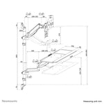 Neomounts WL90-325BL1 Zit-sta werkstation wand 17-32" - gasveer