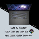ASUS ROG Zephyrus G16 GU605MI-QR038W Intel Core Ultra 7 155H Laptop 40,6 cm (16") WQXGA 16 GB LPDDR5x-SDRAM 1 TB SSD NVIDIA GeForce RTX 4070 Wi-Fi 6E (802.11ax) Windows 11 Home Nederlands Grijs, Zwart