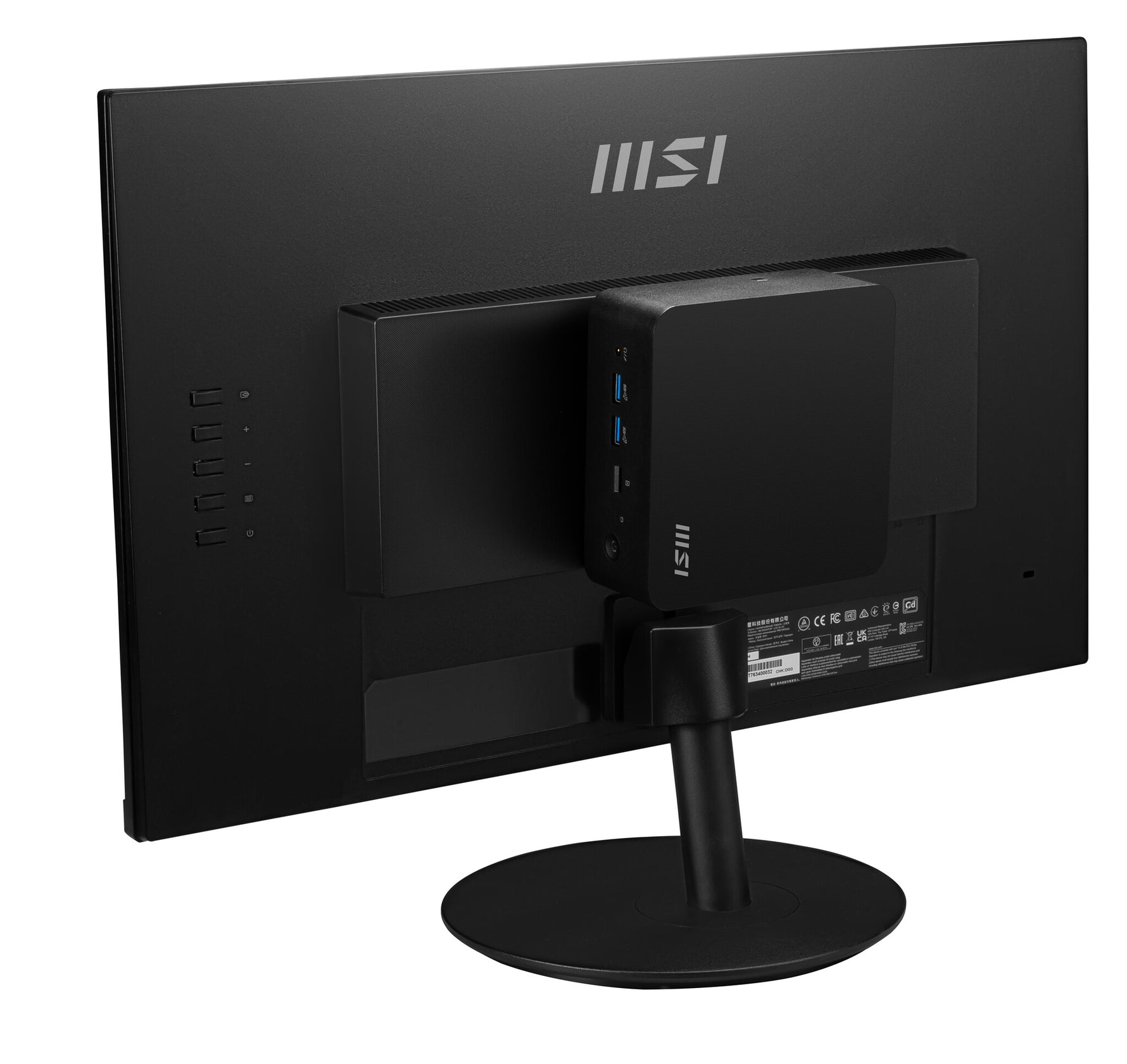 MSI CUBI NUC 1MG-244BEU PC/workstation barebone 0.84L sized PC Zwart 100U Intel SoC
