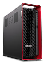 Lenovo ThinkStation P8 AMD Ryzen Threadripper PRO 9955WX 64 GB DDR5-SDRAM 2,51 TB SSD Windows 11 Pro Tower Workstation Zwart, Rood