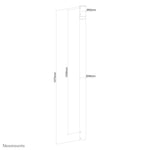 Neomounts NS-EP100BLACK Verlengbuis TV-beugel plafond - h 107,5 cm