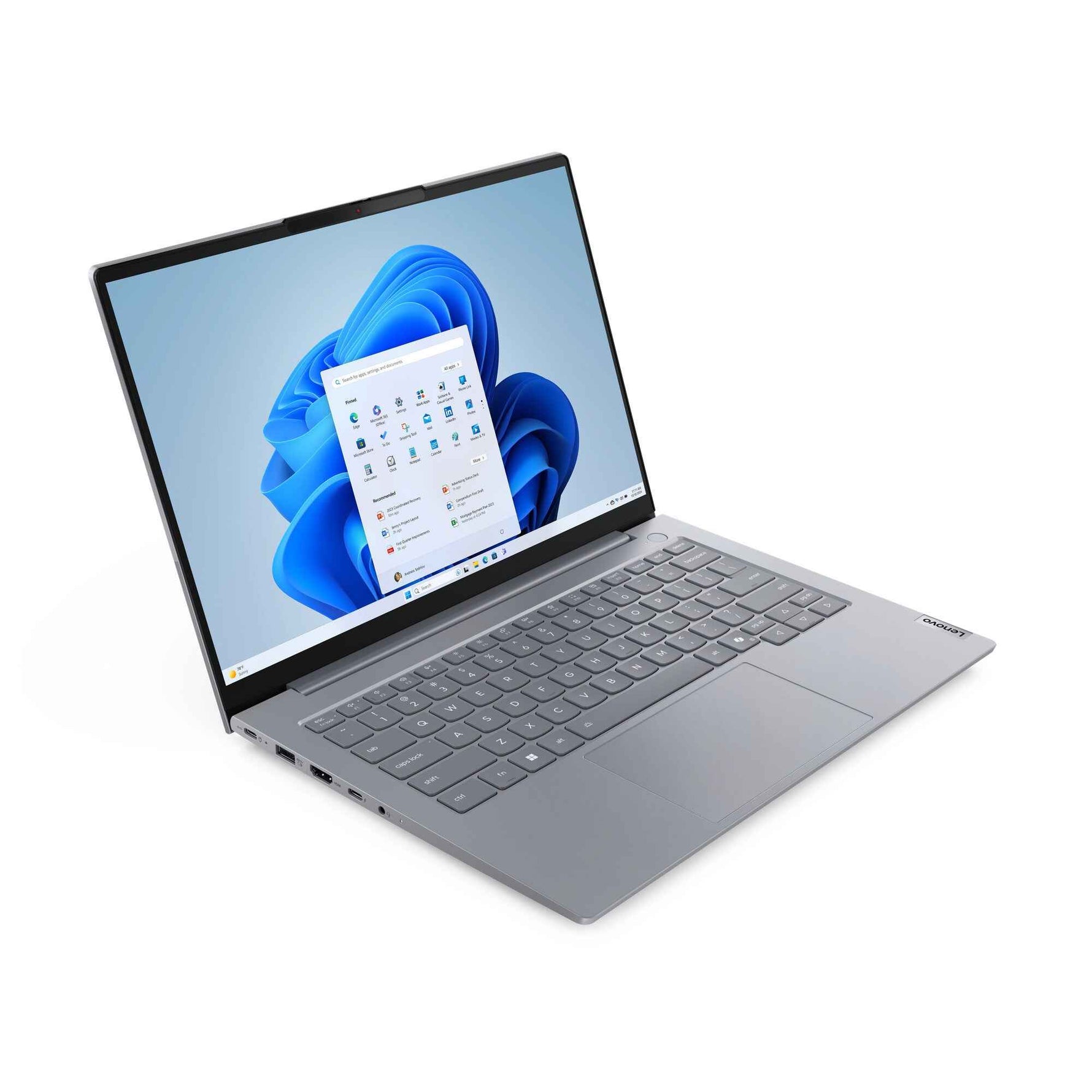 Lenovo ThinkBook 14 G8 IAL Intel Core Ultra 5 135H Laptop 35,6 cm (14") WUXGA 16 GB DDR5-SDRAM 512 GB SSD Wi-Fi 6E (802.11ax) Windows 11 Pro Engels Grijs