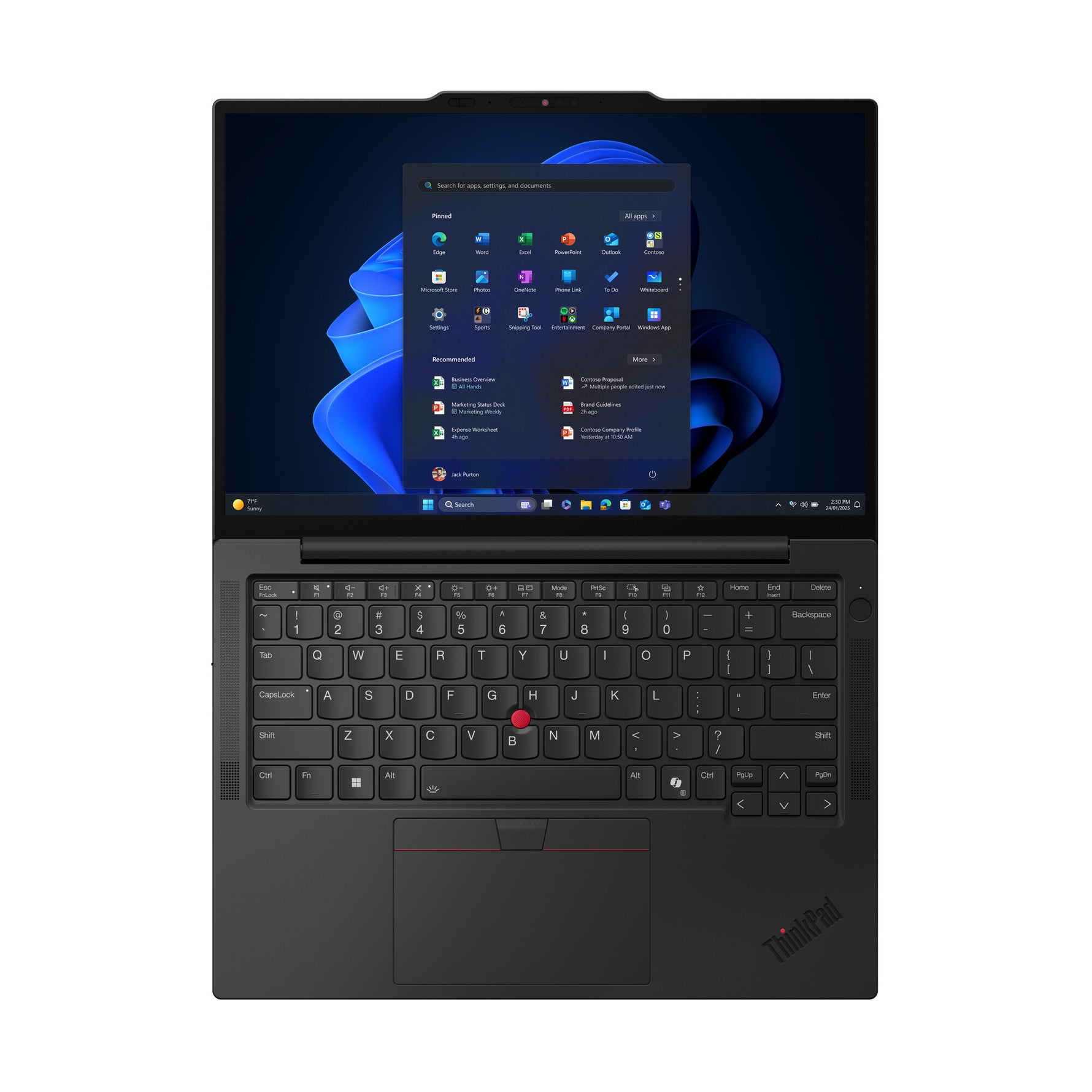 Lenovo ThinkPad X13 Gen 6 (Intel) Intel Core Ultra 7 255U Laptop 33,8 cm (13.3") WUXGA 32 GB LPDDR5x-SDRAM 512 GB SSD Wi-Fi 7 (802.11be) Windows 11 Pro Engels Zwart
