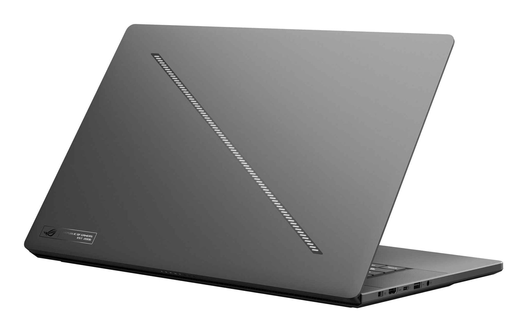 ASUS ROG Zephyrus G16 GU605MI-QR038W Intel Core Ultra 7 155H Laptop 40,6 cm (16") WQXGA 16 GB LPDDR5x-SDRAM 1 TB SSD NVIDIA GeForce RTX 4070 Wi-Fi 6E (802.11ax) Windows 11 Home Nederlands Grijs, Zwart
