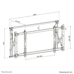 Neomounts LED-VW1750BLACK Videowall muurbeugel 32-55" - pull-out - max 35 kg