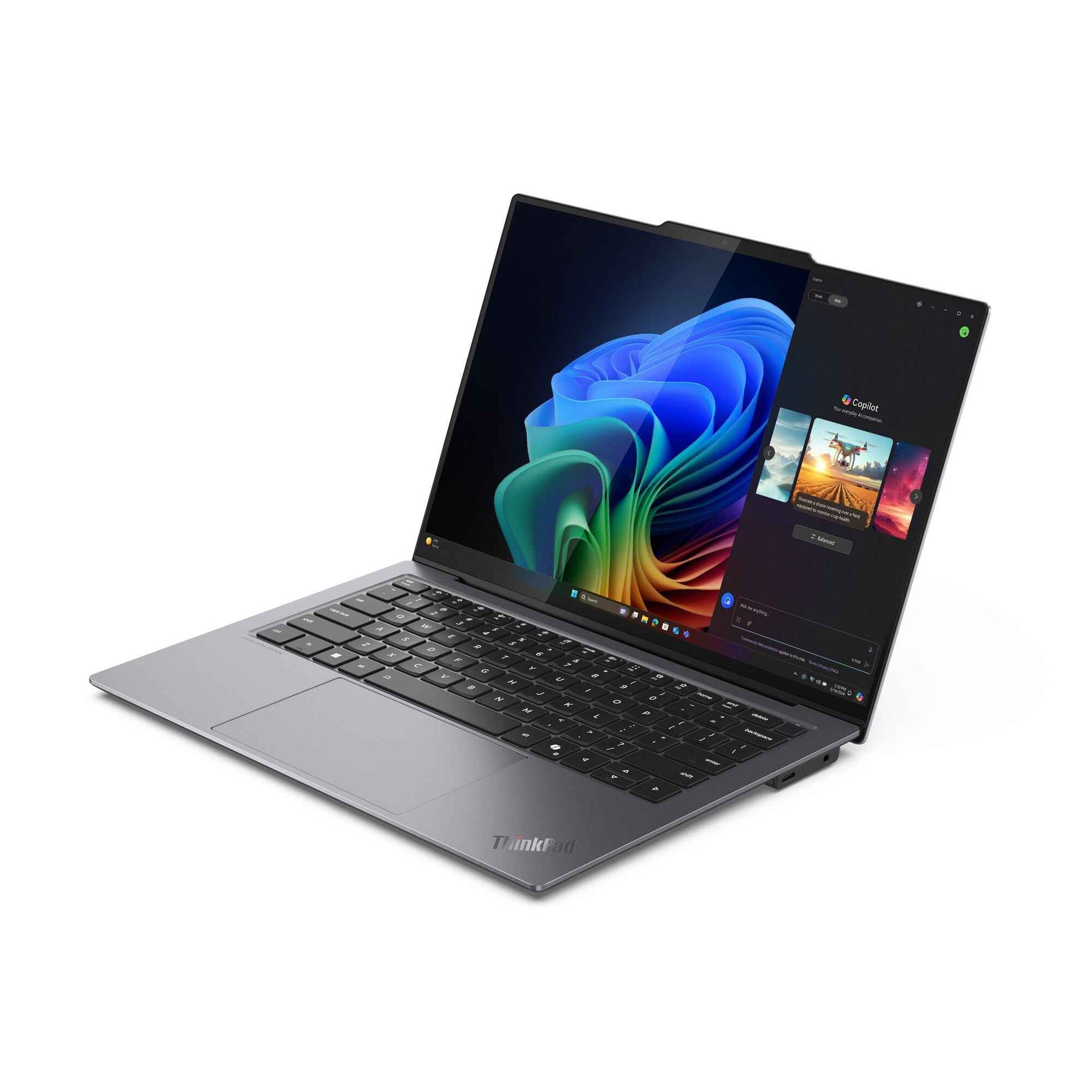 Lenovo ThinkPad X9-14 Gen 1 Aura Edition Copilot+ PC Intel Core Ultra 7 258V Laptop 35,6 cm (14") WUXGA 32 GB LPDDR5x-SDRAM 512 GB SSD Wi-Fi 7 (802.11be) Windows 11 Pro Engels Grijs