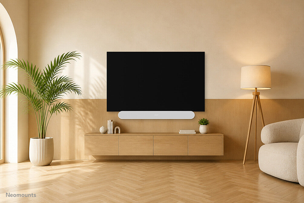 Neomounts AV35-724BL1 TV-beugel voor Sonos Ray - eenvoudige installatie - wit