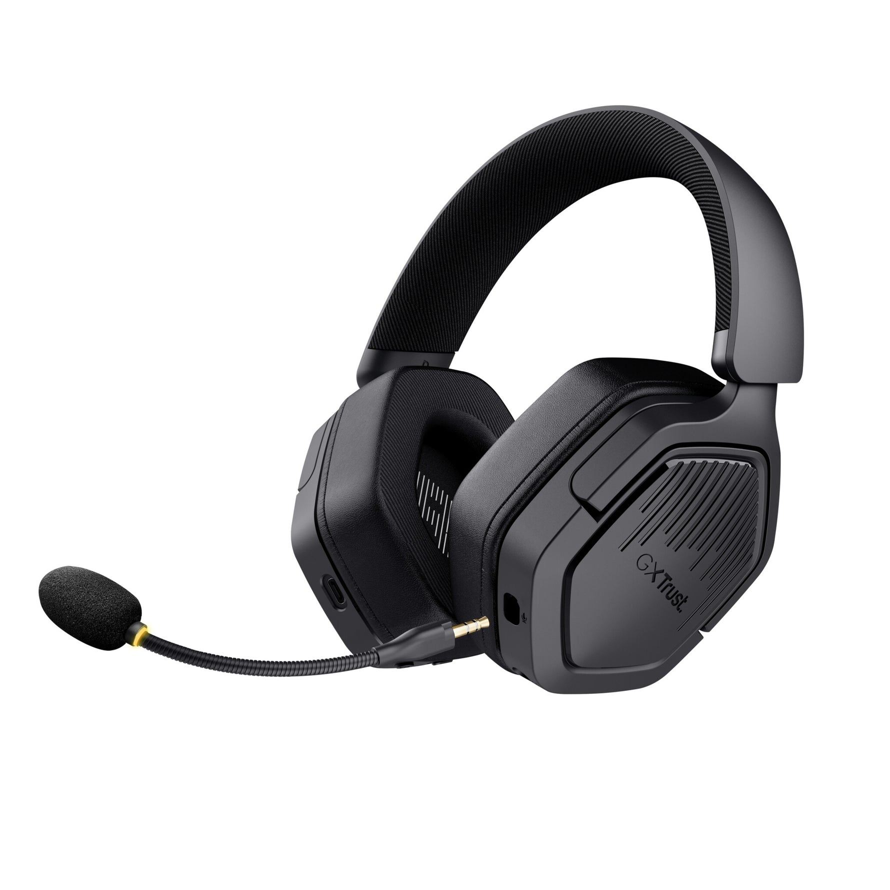 Trust GXT 493 Carus Headset Bedraad en draadloos Hoofdband, Helm Gamen USB Type-C / USB Type-A Bluetooth Zwart