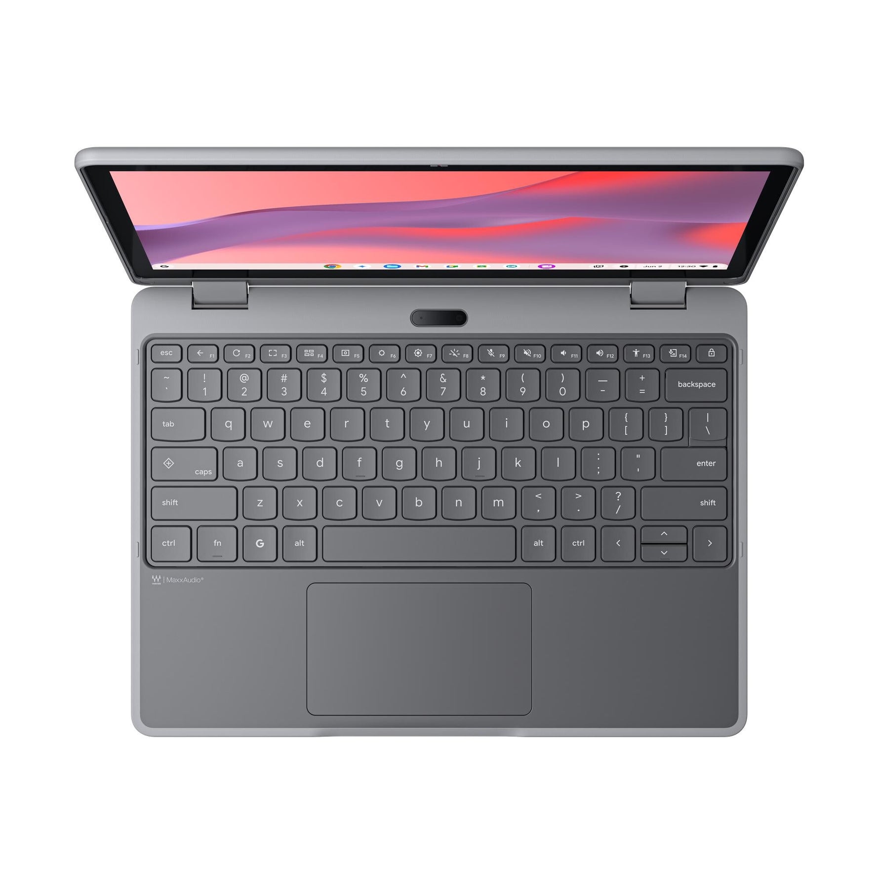 Lenovo Chrome 500e 2in1 G5 M89 MediaTek Kompanio 540 Chromebook 31 cm (12.2") Touchscreen WUXGA 8 GB LPDDR5x-SDRAM 64 GB UFS Wi-Fi 6E (802.11ax) ChromeOS Engels Grijs