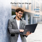 ASUS ExpertBook B3 B3405CCA-LY4315X Intel Core Ultra 7 255H Laptop 35,6 cm (14") WUXGA 16 GB DDR5-SDRAM 512 GB SSD Wi-Fi 6E (802.11ax) Windows 11 Pro Zwart, Grijs QWERTY US International