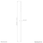 Neomounts FPMA-CP200BLACK Verlengbuis TV-beugel plafond - h 200 cm