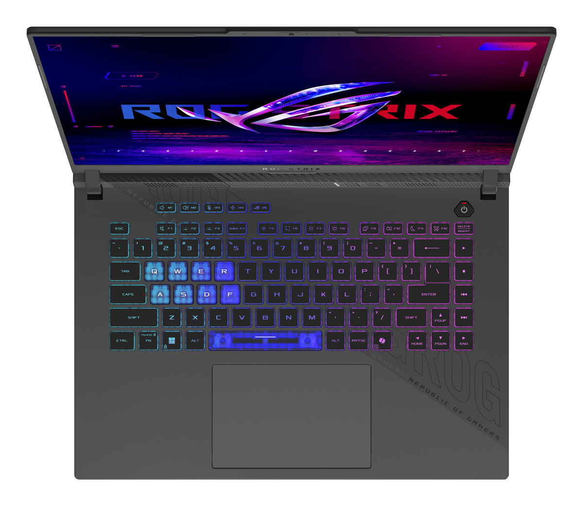 ASUS ROG Strix G16 G614PP-RV046W AMD Ryzen™ 9 8940HX Laptop 40,6 cm (16") WUXGA 16 GB DDR5-SDRAM 1 TB SSD NVIDIA GeForce RTX 5070 Wi-Fi 6E (802.11ax) Windows 11 Home Zwart, Grijs QWERTY Nederlands
