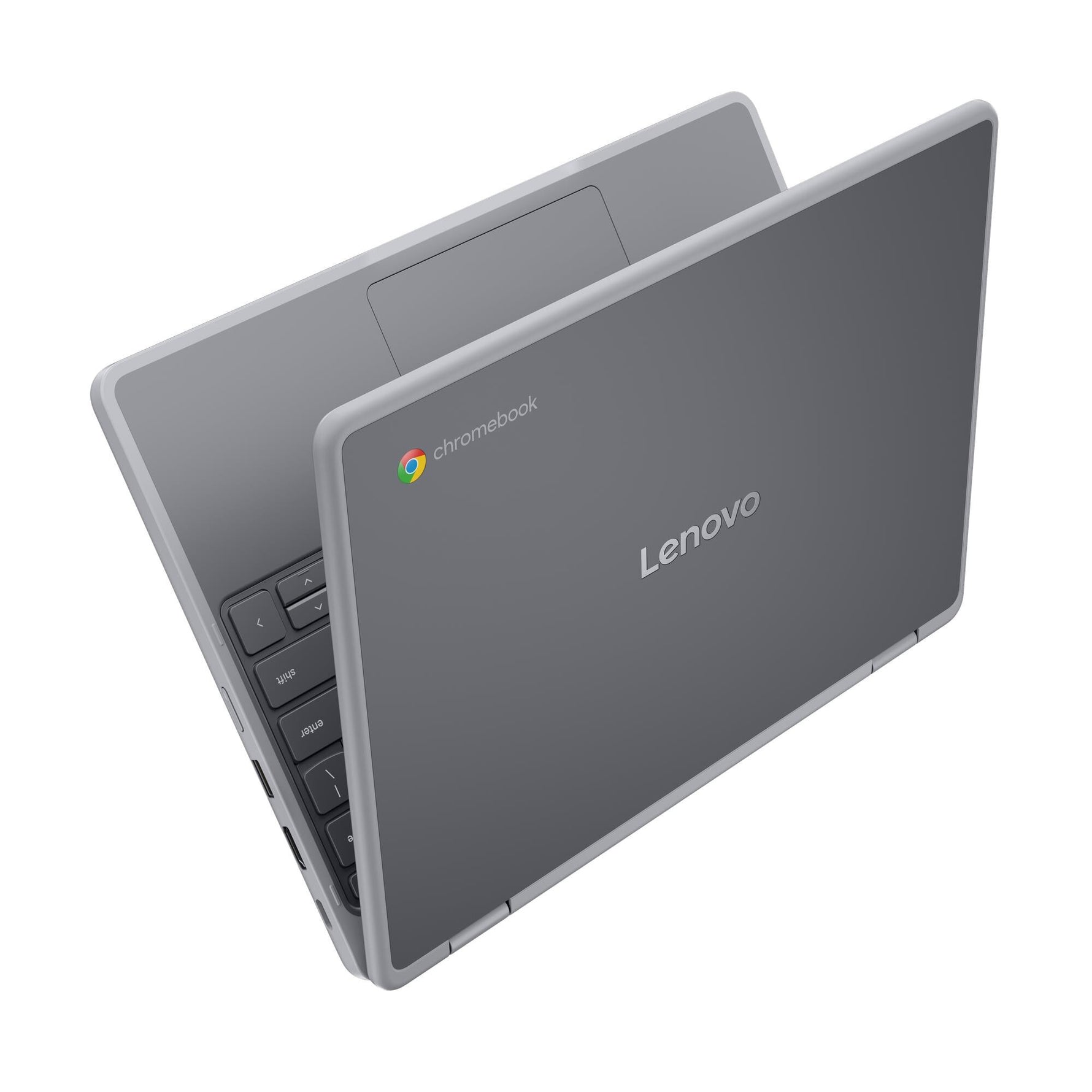 Lenovo Chrome 500e 2in1 G5 M89 MediaTek Kompanio 540 Chromebook 31 cm (12.2") Touchscreen WUXGA 8 GB LPDDR5x-SDRAM 64 GB UFS Wi-Fi 6E (802.11ax) ChromeOS Engels Grijs