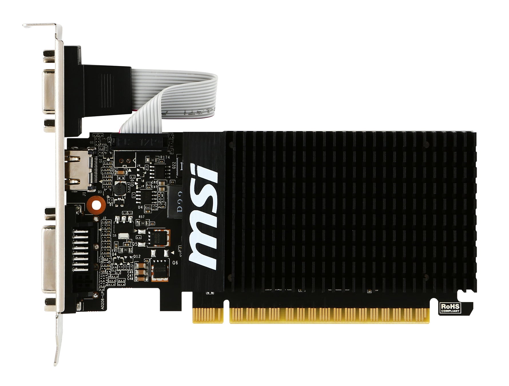MSI GT 710 2GD3H LP videokaart NVIDIA GeForce GT 710 2 GB GDDR3