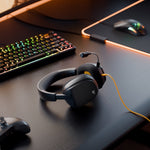 Glorious Gaming Glorious GHS Eternal - Stereo gaming headset voor pc, PS5, PS4, Xbox, Switch - Custom-tuned gekantelde drivers, verstelbare kristalheldere afneembare mic, 3,5 mm - Duurzaam dag/nacht comfort - Zwart