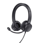 Trust HS-201 USB PC Headset – Bedrade headset – PC headset – Business model – USB-A aansluiting – Zwart