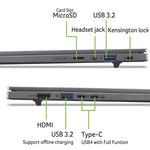 Acer Aspire 16 AI A16-61M-R2SM Copilot+ PC AMD Ryzen AI 7 350 Laptop 40,6 cm (16") WUXGA 16 GB LPDDR5x-SDRAM 512 GB SSD Wi-Fi 6E (802.11ax) Windows 11 Home Grijs